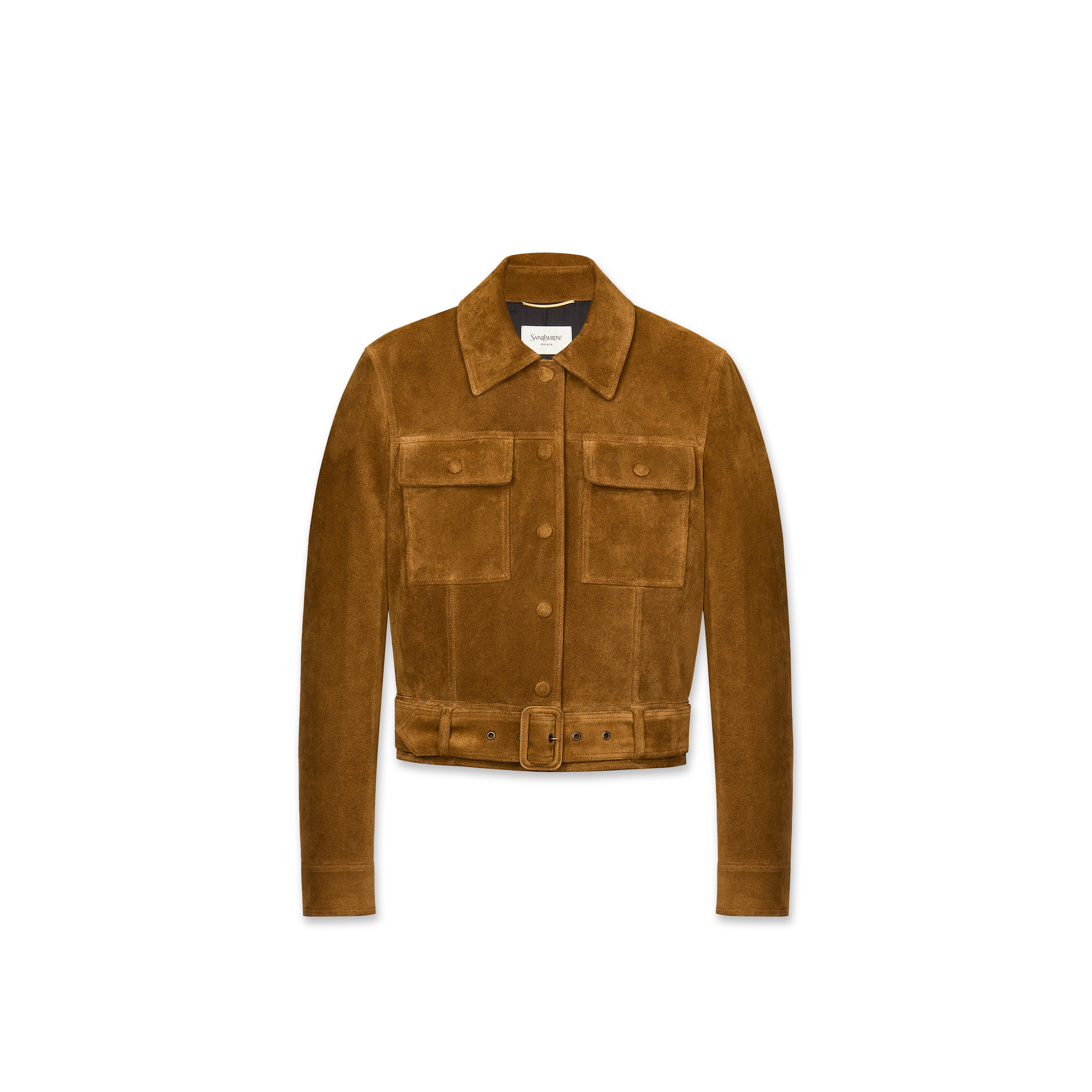 YSL JACKET IN VINTAGE SPLIT LEATHER 860867YC2AY2104